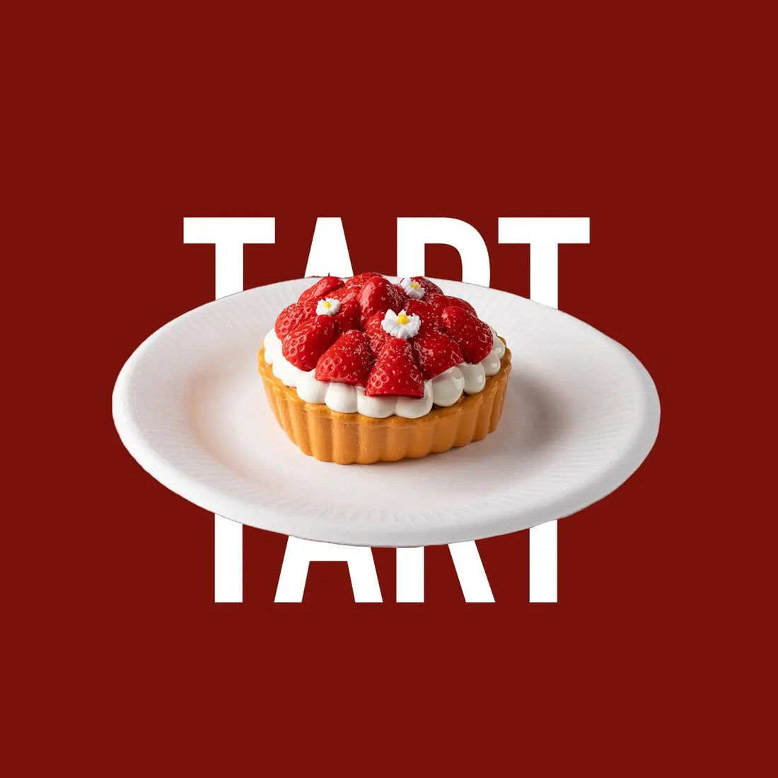 Creamy Tree Sweet Strawberry Tart Food Squishy Toys