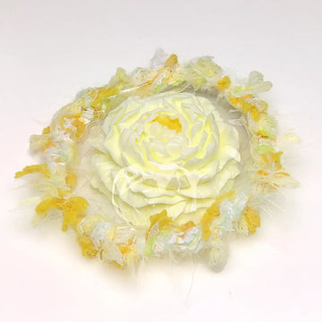 Creamy Tree Yellow Rose Squishy Toy