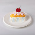Front view of Creamy Tree Cherry Bar Cake Squishy Toy