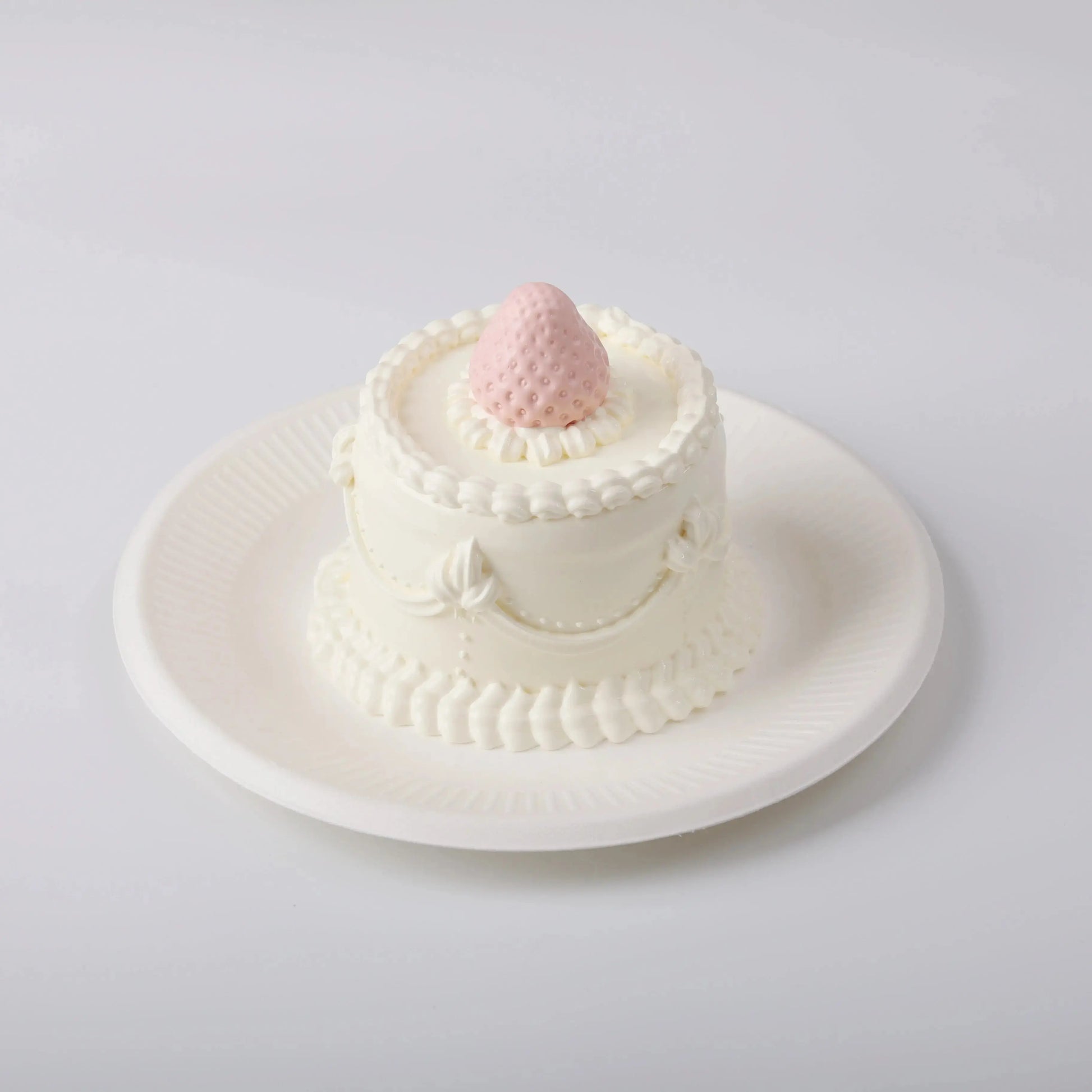Creamy Tree Elodie Pink Strawberry Cake Squishy Toy front view