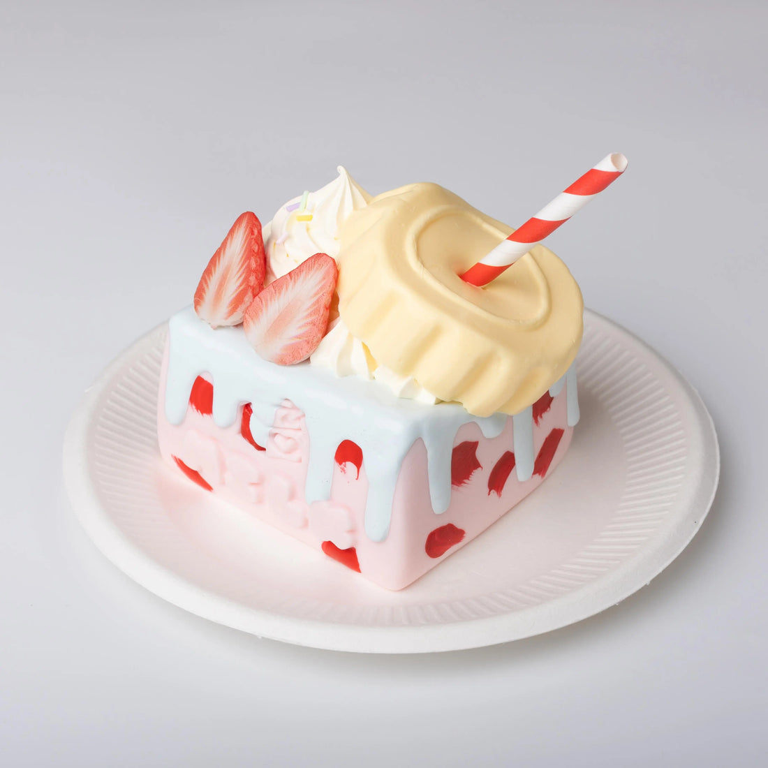 Strawberry Cream Toast Squishy Toy