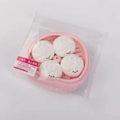 Front view of Creamy Tree Pink Dumplings Squishy toy with cute emotions