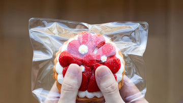 Squeezing the Creamy Tree Strawberry Tart Squishy Toys
