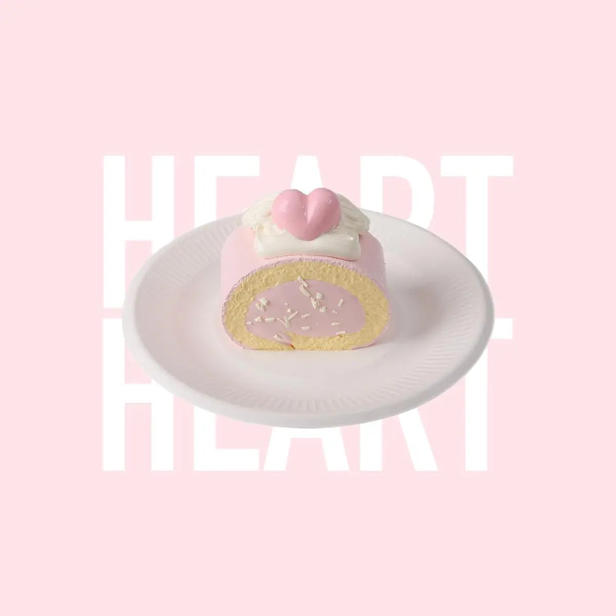 Creamy Tree Heart Angel Roll Squishy Toy