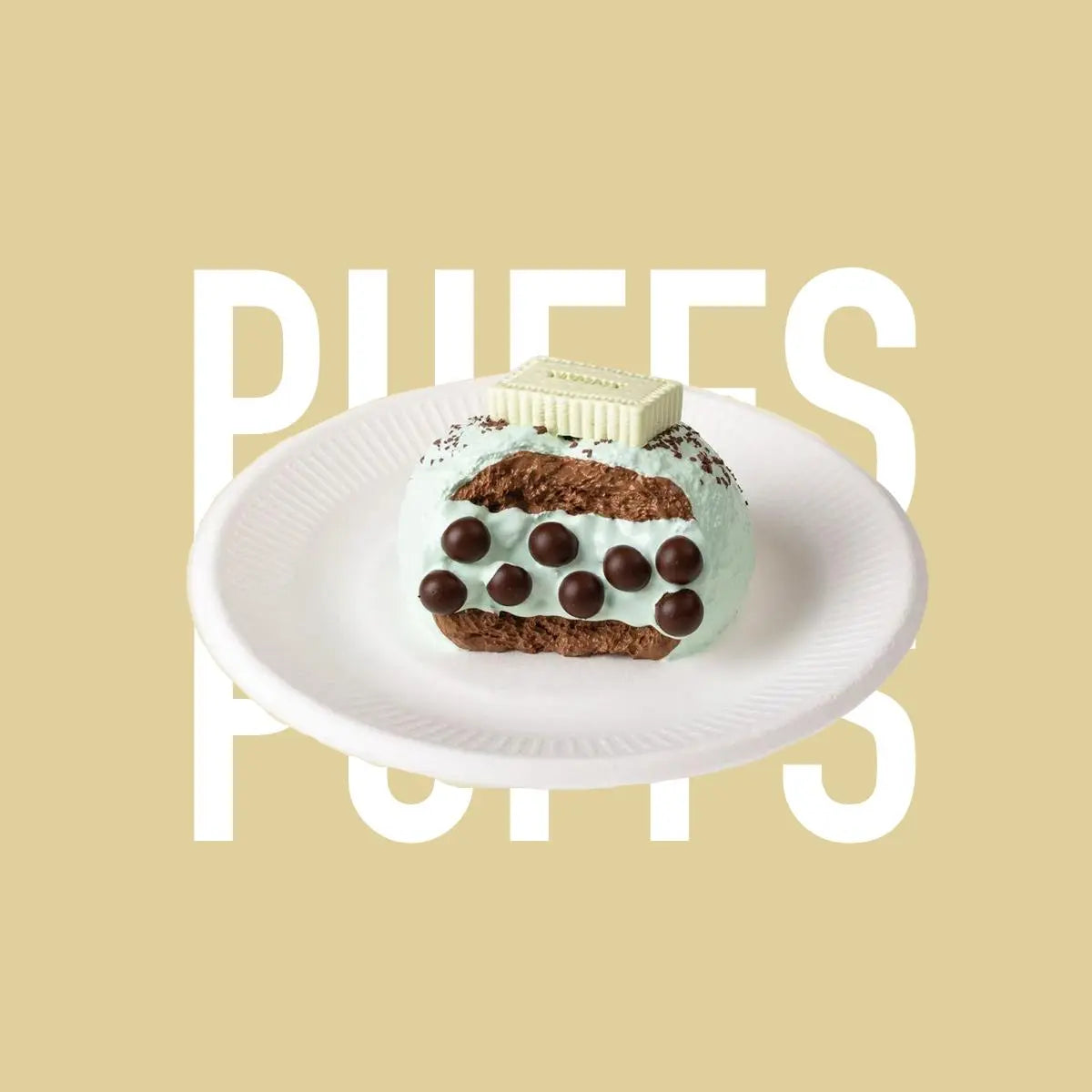 ミントチョコレートシュークリームスクイーズおもちゃ