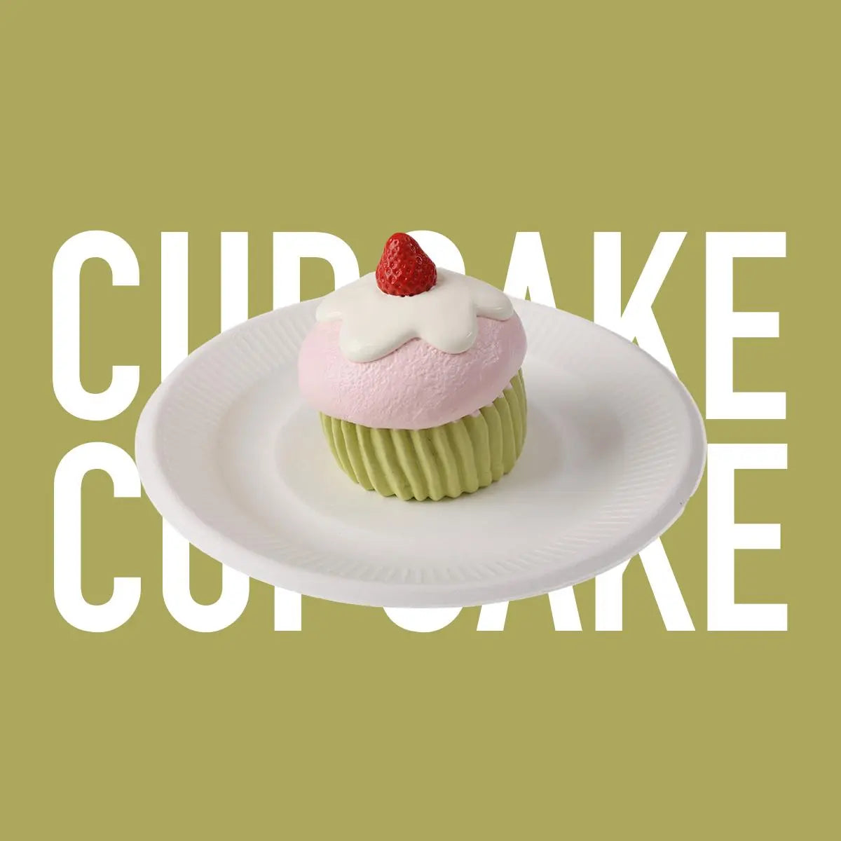 Creamy Tree P-Green Cupcake Squishy Toy