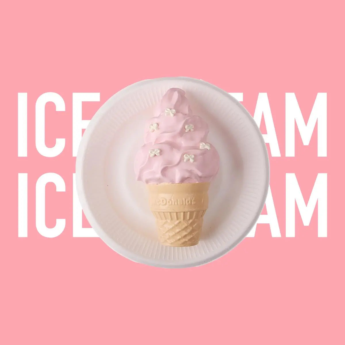 Creamy Tree Strawberry Ice Cream Cone Squishy Toy