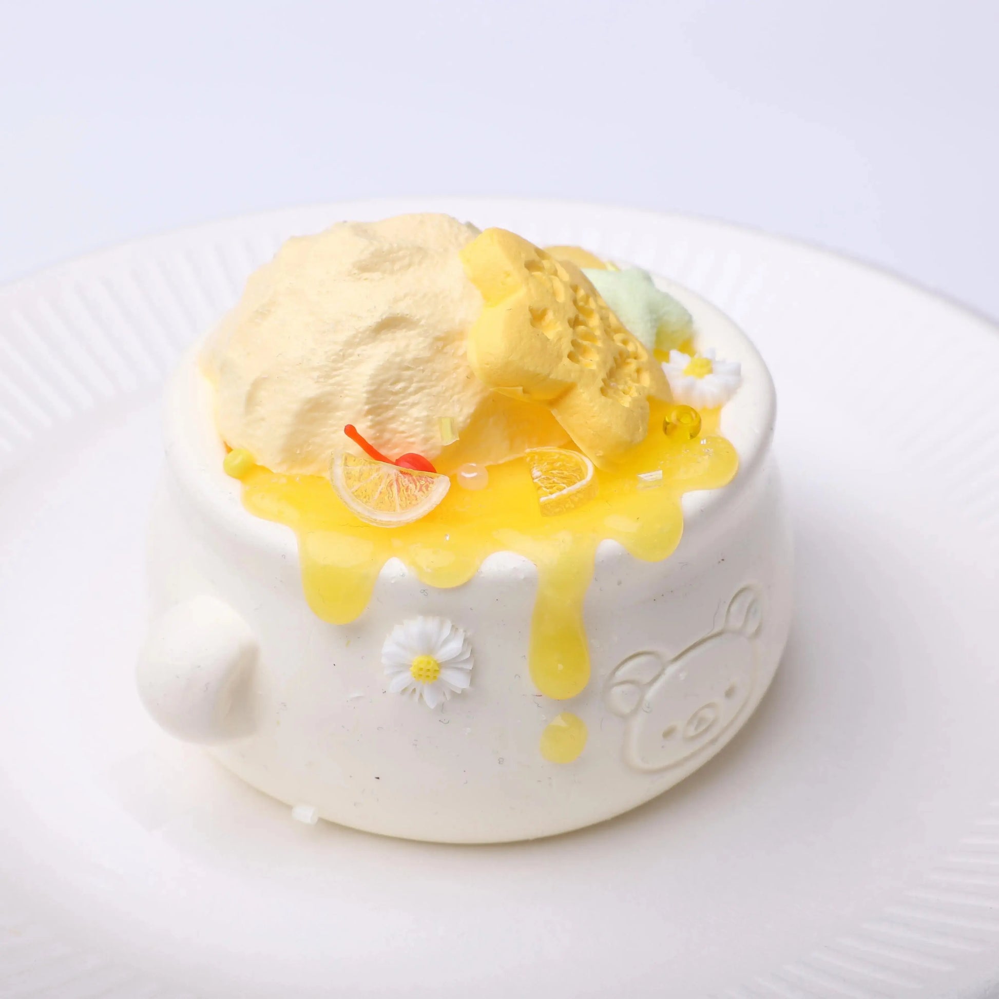 White Desert Milk Can Squishy Toy nihon CREAMY TREE