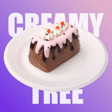 Chocolate Sauce Basque Cake Squishy Toy CREAMY TREE
