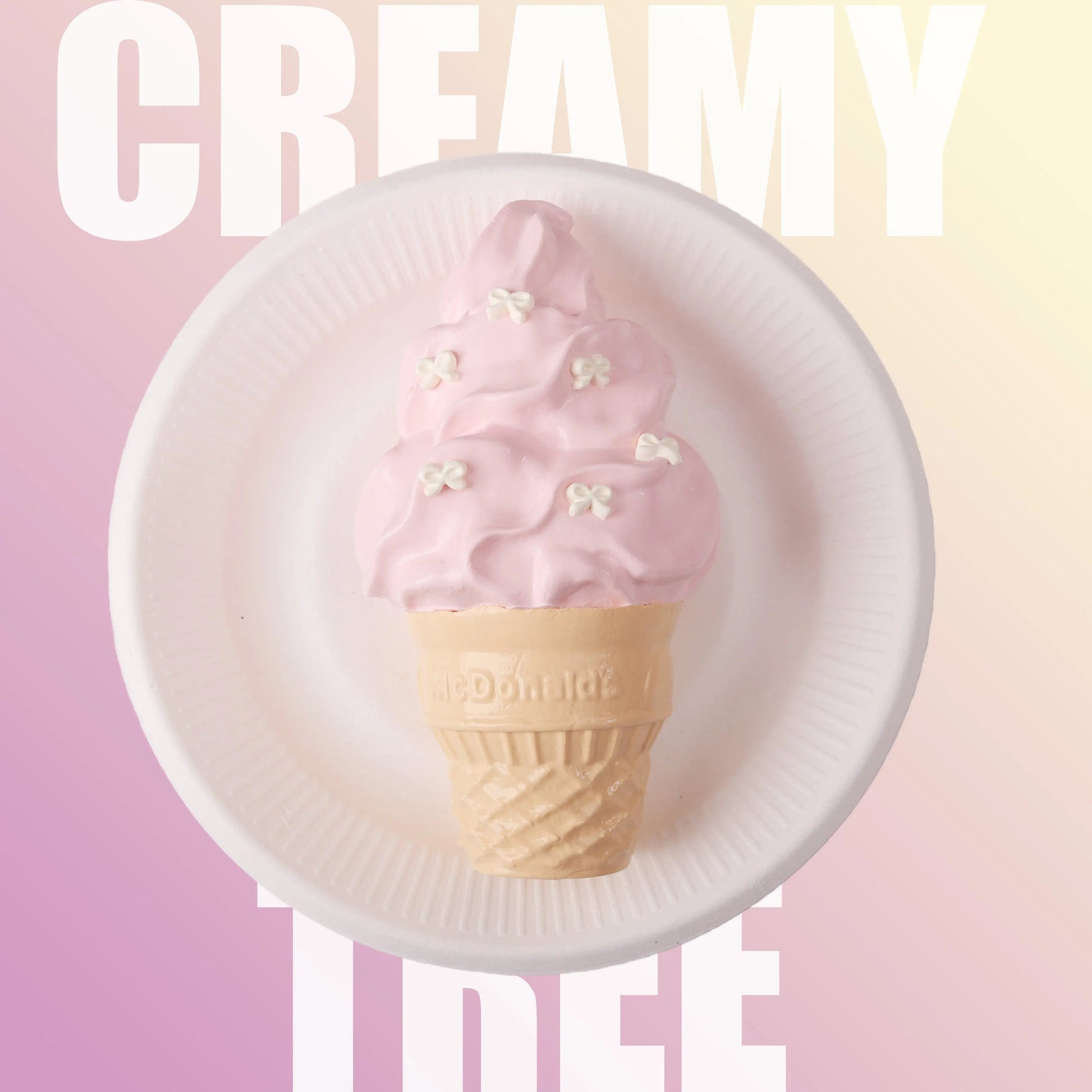 Strawberry Ice Cream Cone Squishy Toy CREAMY TREE