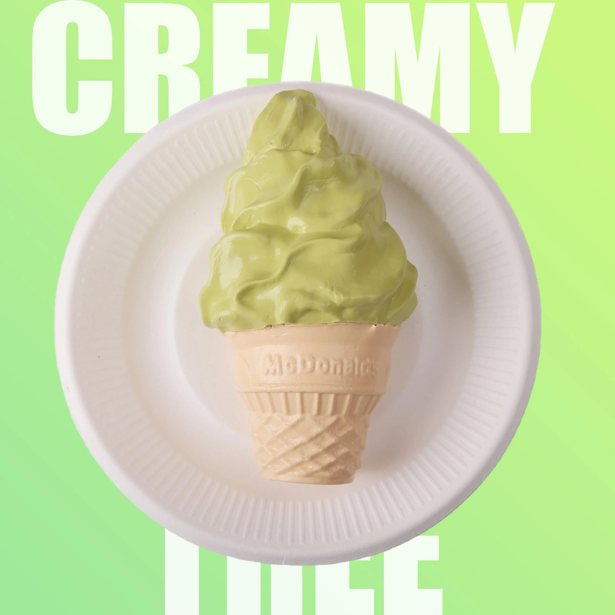 Matcha Ice Cream Cone Squishy Toy CREAMY TREE