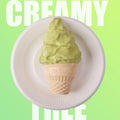 Matcha Ice Cream Cone Squishy Toy CREAMY TREE