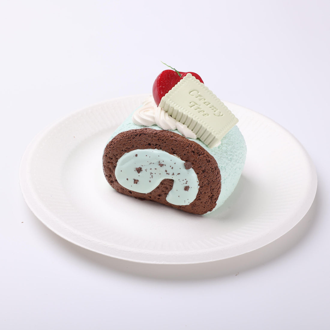 New Arrival [CT253] Cream Clay: Treemie Mint Chocolate Ice Cream Cone Silicone Squeeze Toy — a toy that provides slow rebound for stress relief CREAMY TREE