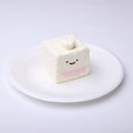 White Cube Sugar Chef Squishy Toy CREAMY TREE