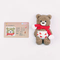 Chaffie Bear with his ID card