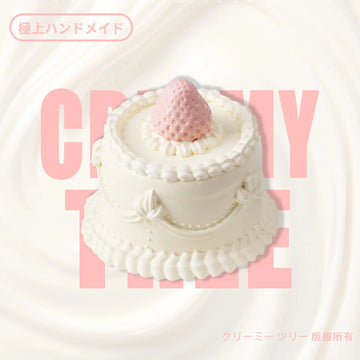 【Premium Handmade】【CT015】Elodie Pink Strawberry Cake Squishy Toy CREAMY TREE