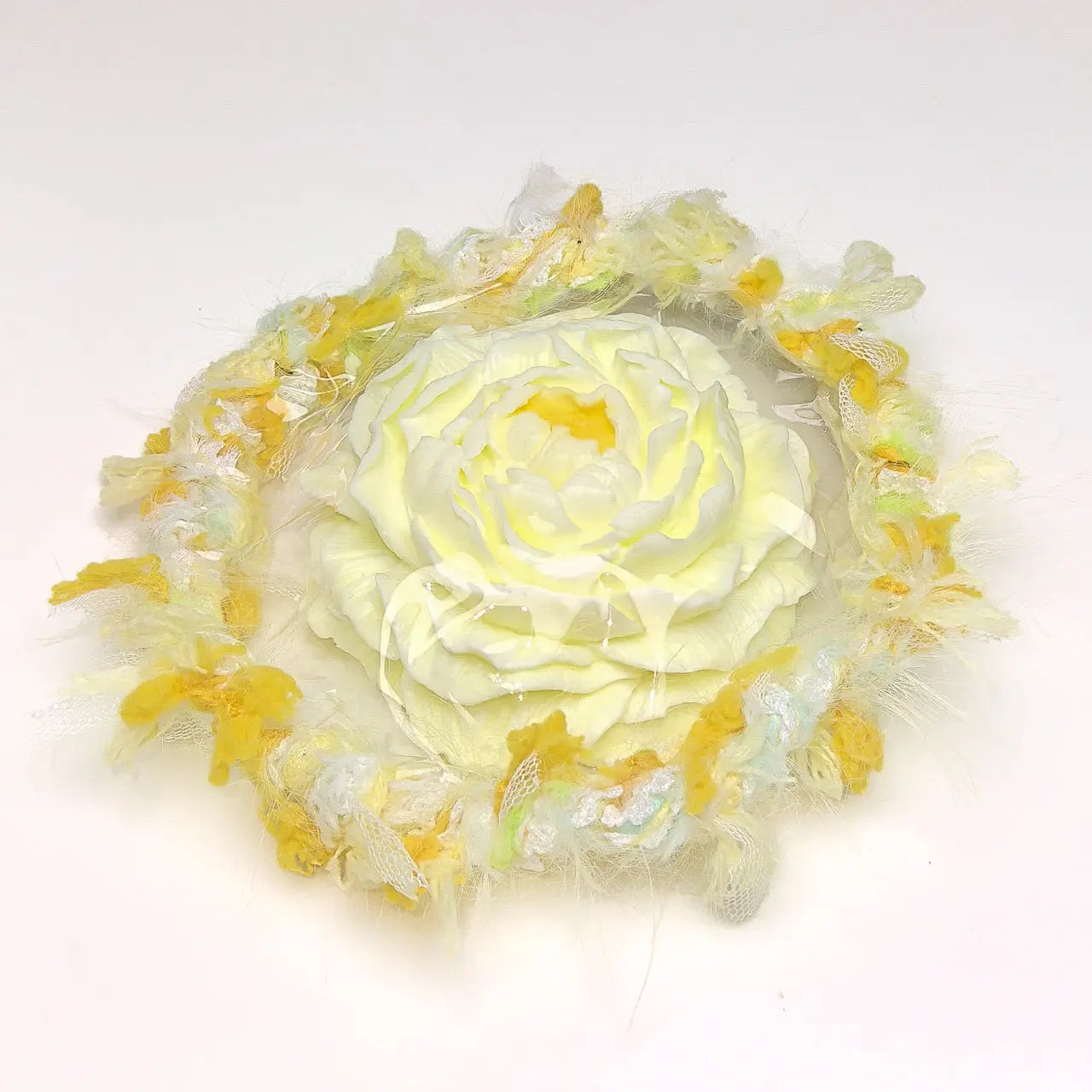 Creamy Tree Yellow Rose Squishy Toy