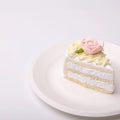 Rose White Chocolate Cake Slice Squishy Toy CREAMY TREE