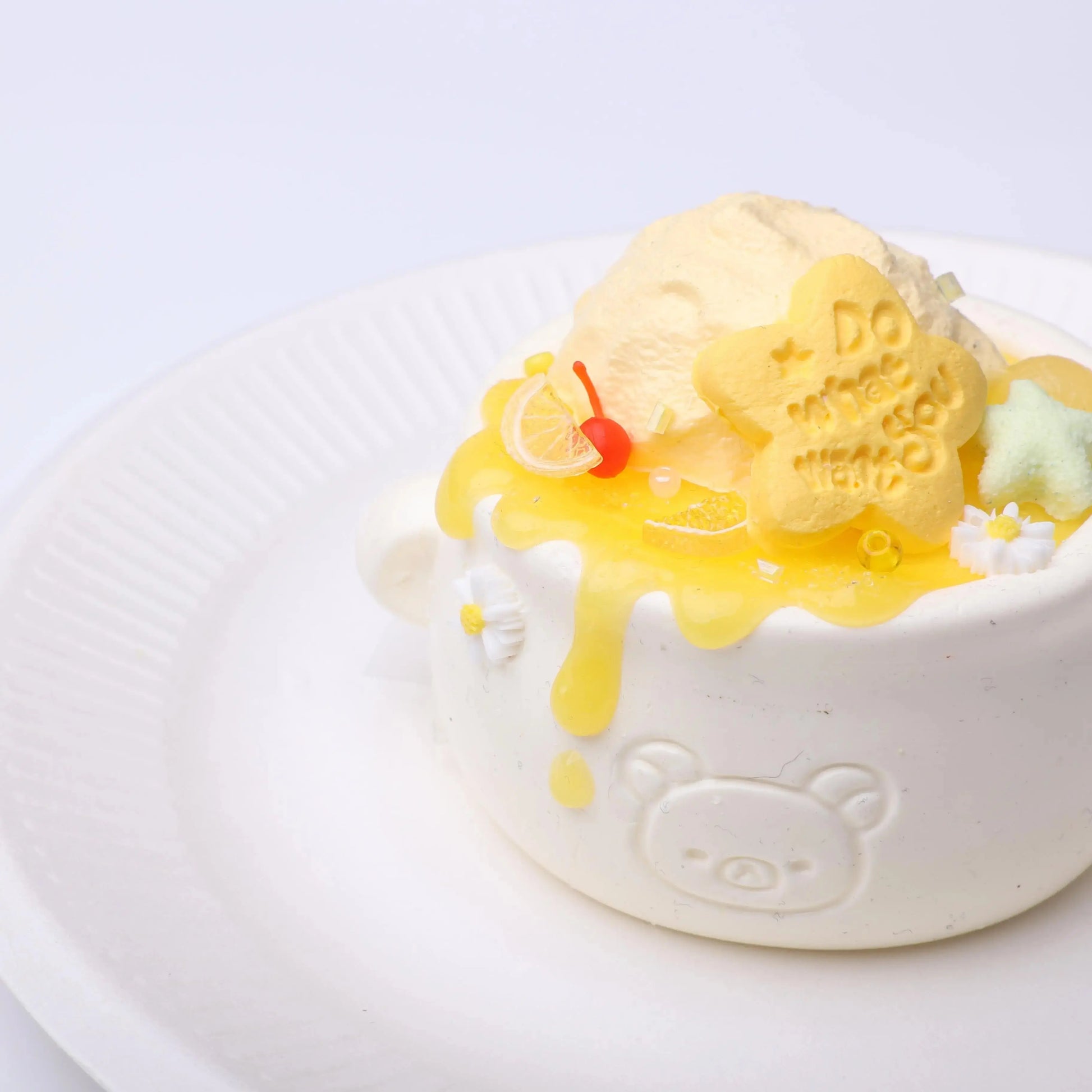 White Desert Milk Can Squishy Toy nihon CREAMY TREE