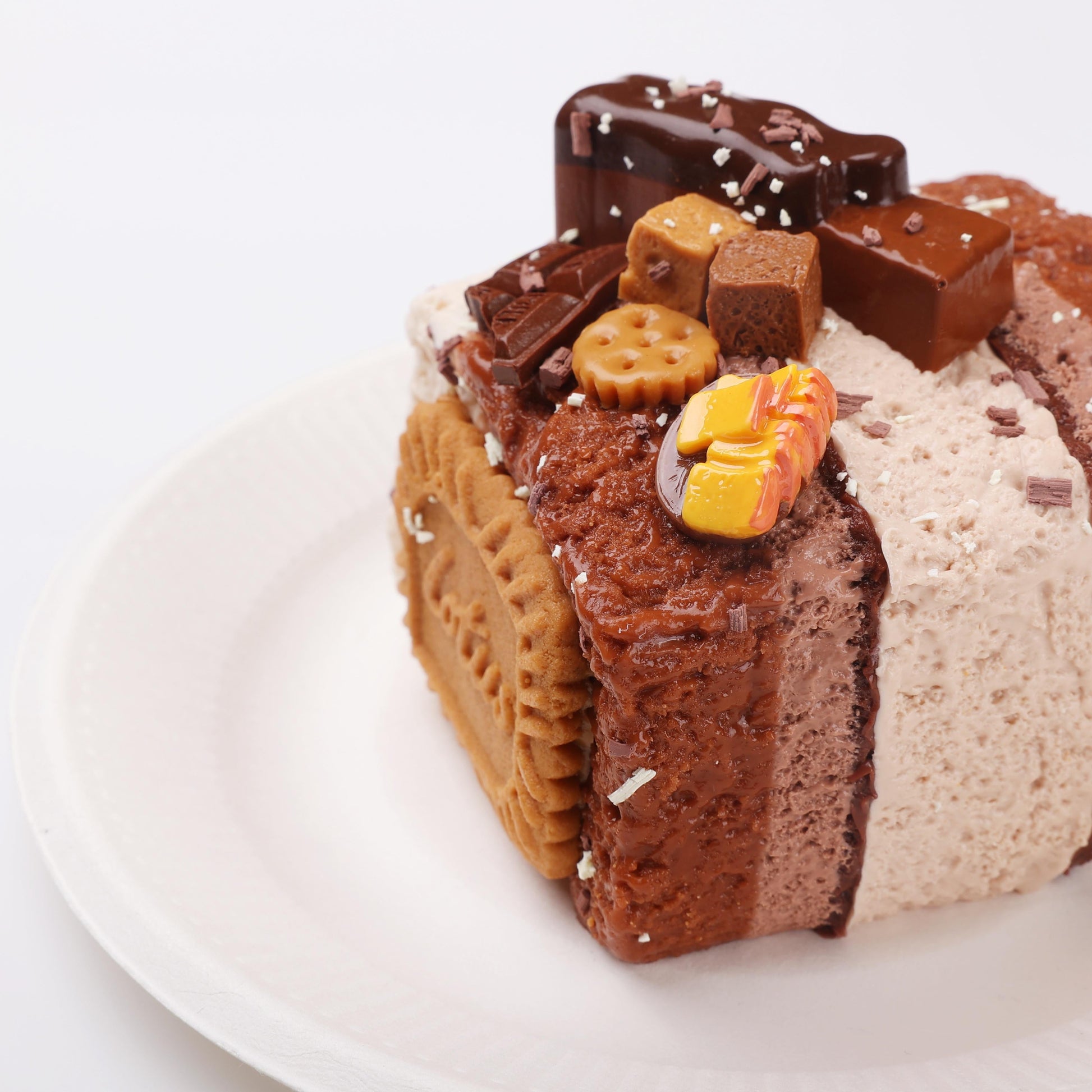 【CT257】Chocolate Big Toast Squishy Toy CREAMY TREE