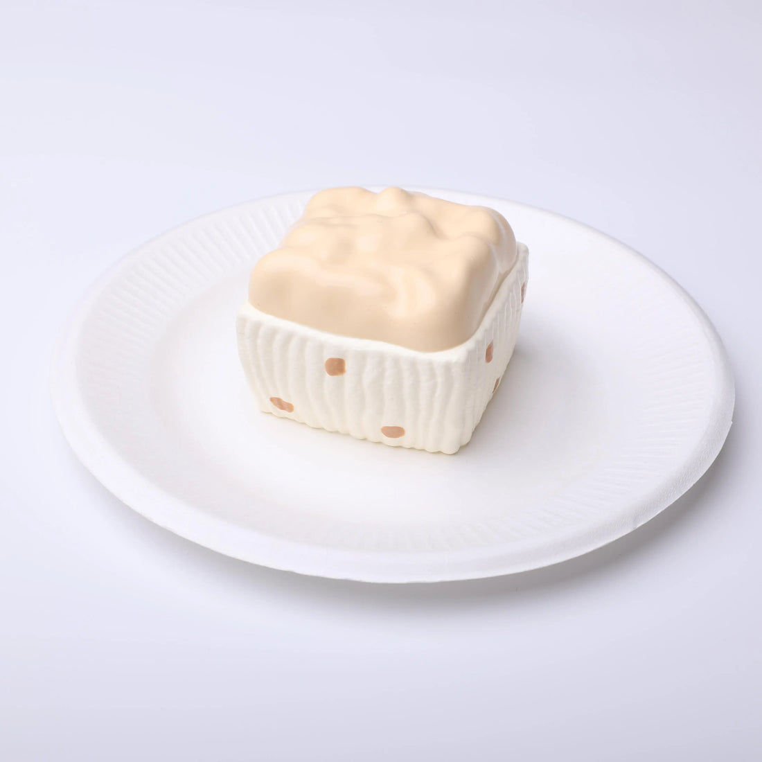 Coffee-Colored Polka Dot Ice Cream Cupcake Squishy Toy CREAMY TREE