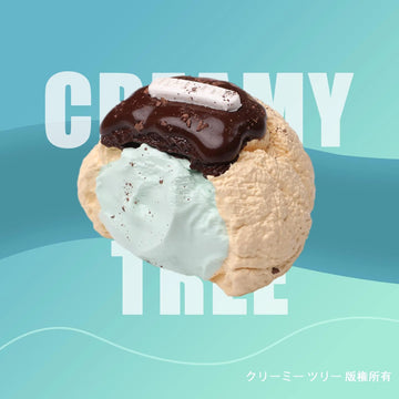 【CT208】Mint Chocolate Sauce Cream Puff Squishy Toy