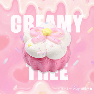 【CT291】Ribbon Flower Cream Tart Squishy Toy CREAMY TREE