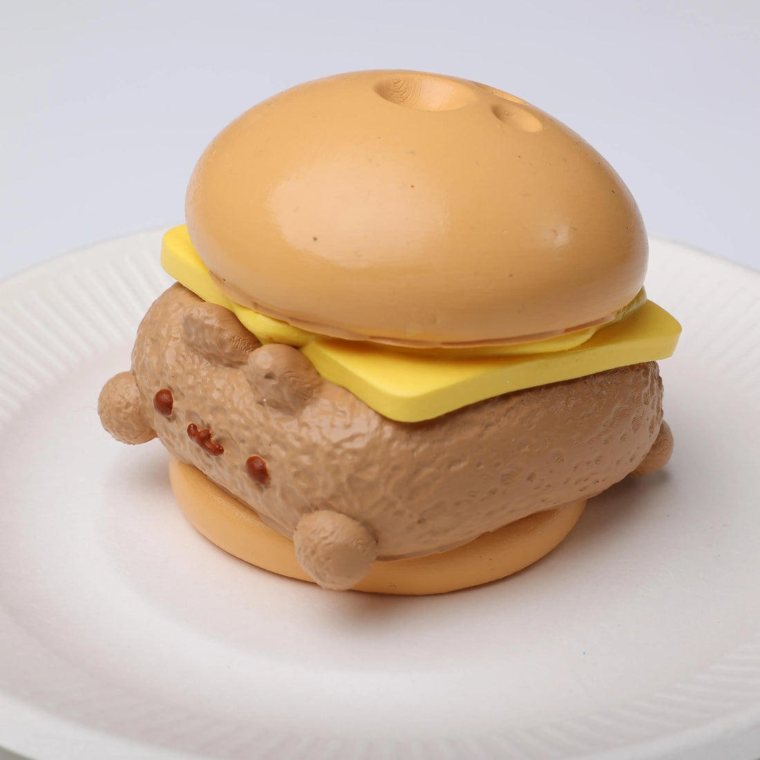 【CT165】Kawaii Cat Cheeseburger Squishy Toy