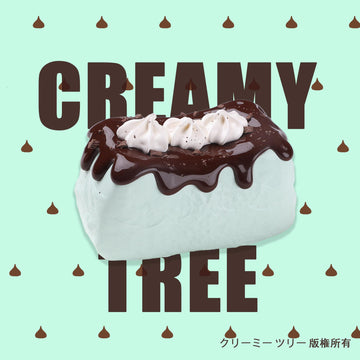 【CT264】Mint Chocolate Basque Cake Squishy Toy