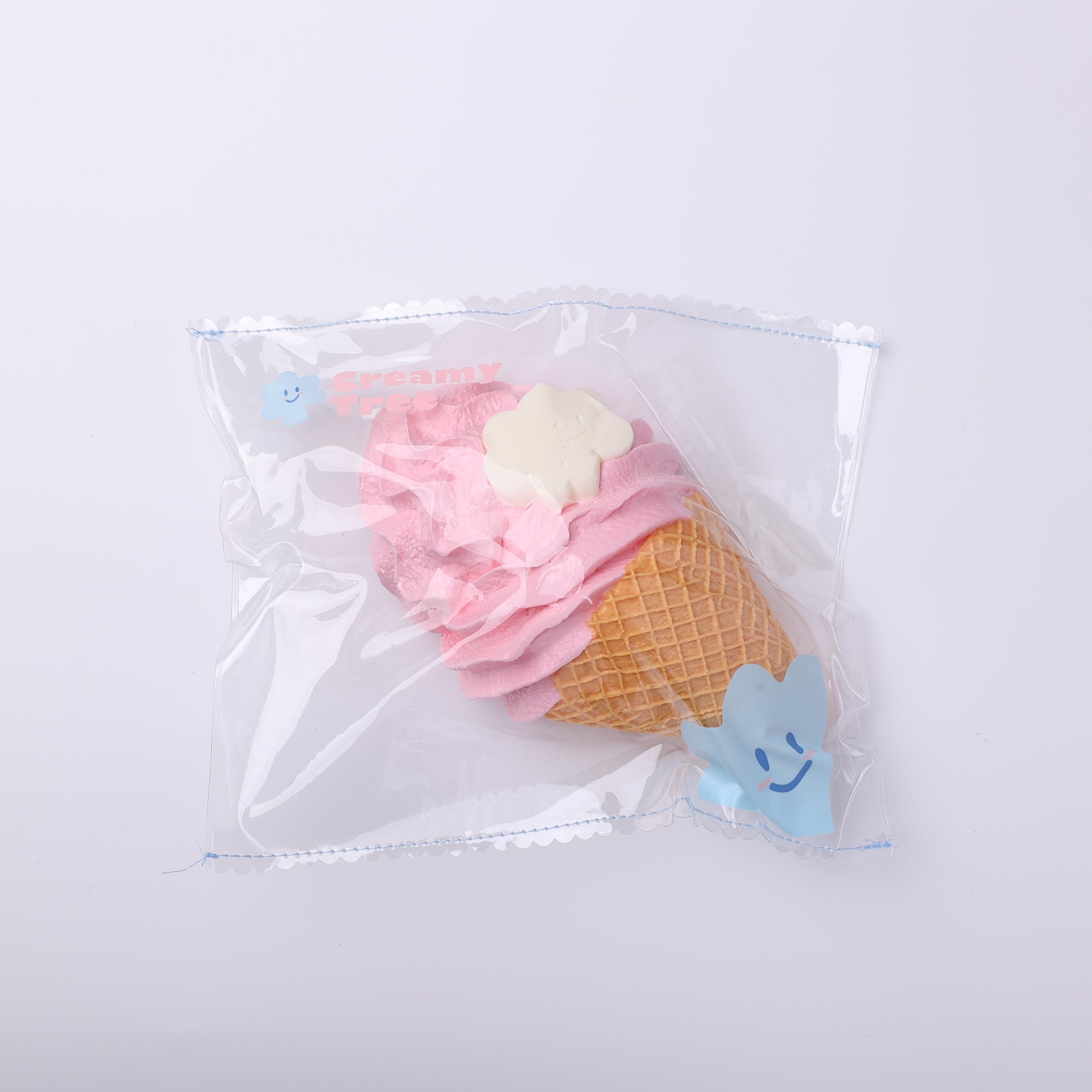 【CT255】Treemie Strawberry Ice Cream Cone Squishy Toy CREAMY TREE