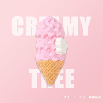 【CT255】Treemie Strawberry Ice Cream Cone Squishy Toy CREAMY TREE