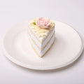 Rose White Chocolate Cake Slice Squishy Toy CREAMY TREE