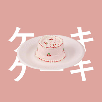 Hand-Drawn Cherry Cake Squeeze Toy