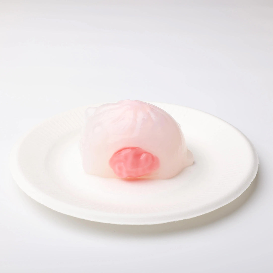 【CT175】Strawberry Crystal Bun Squishy Toy