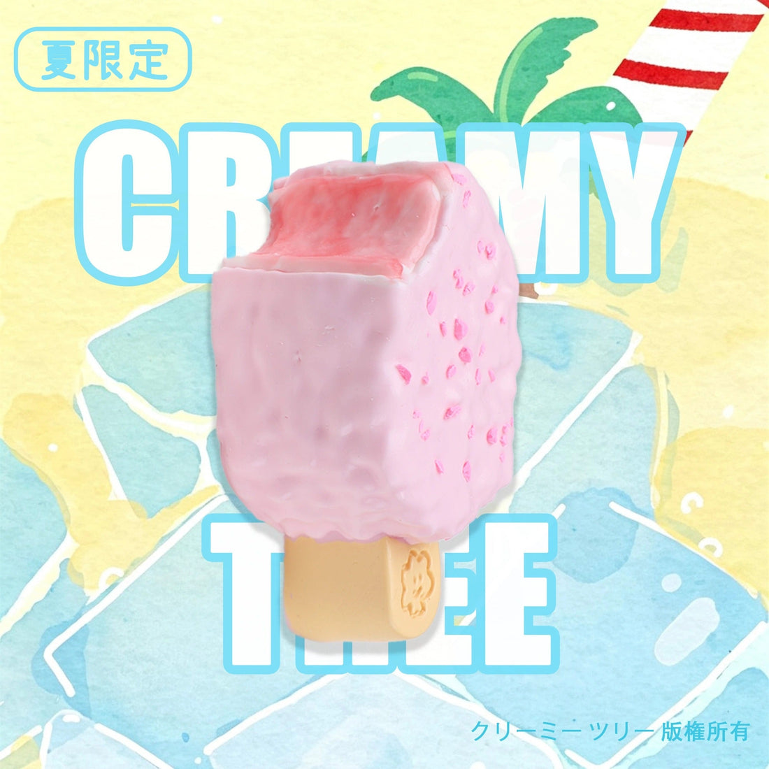 【Presale】【CT278】Peach Ice Pop Squishy Toy CREAMY TREE