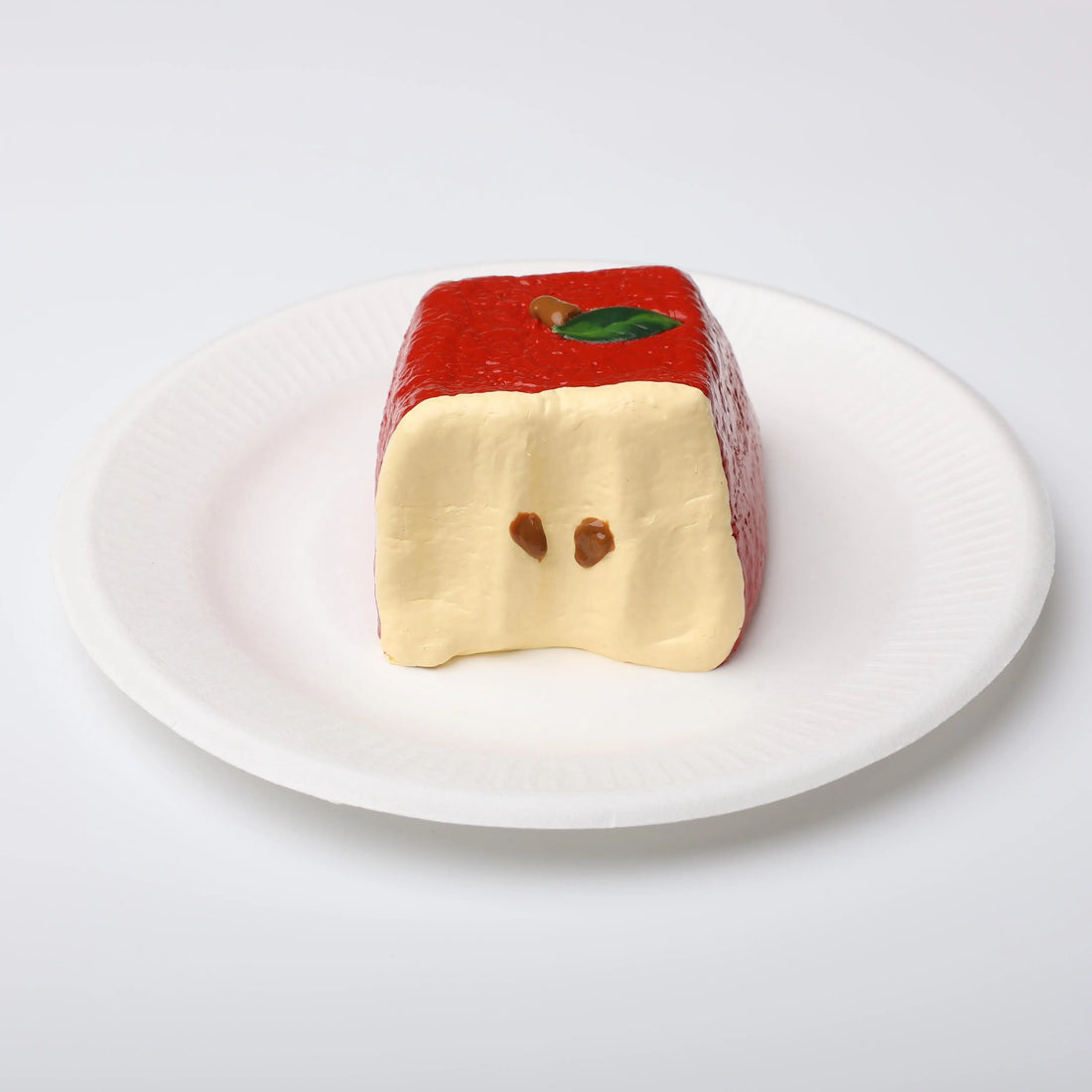 【CT155】Bitten Red Apple Squishy Toy
