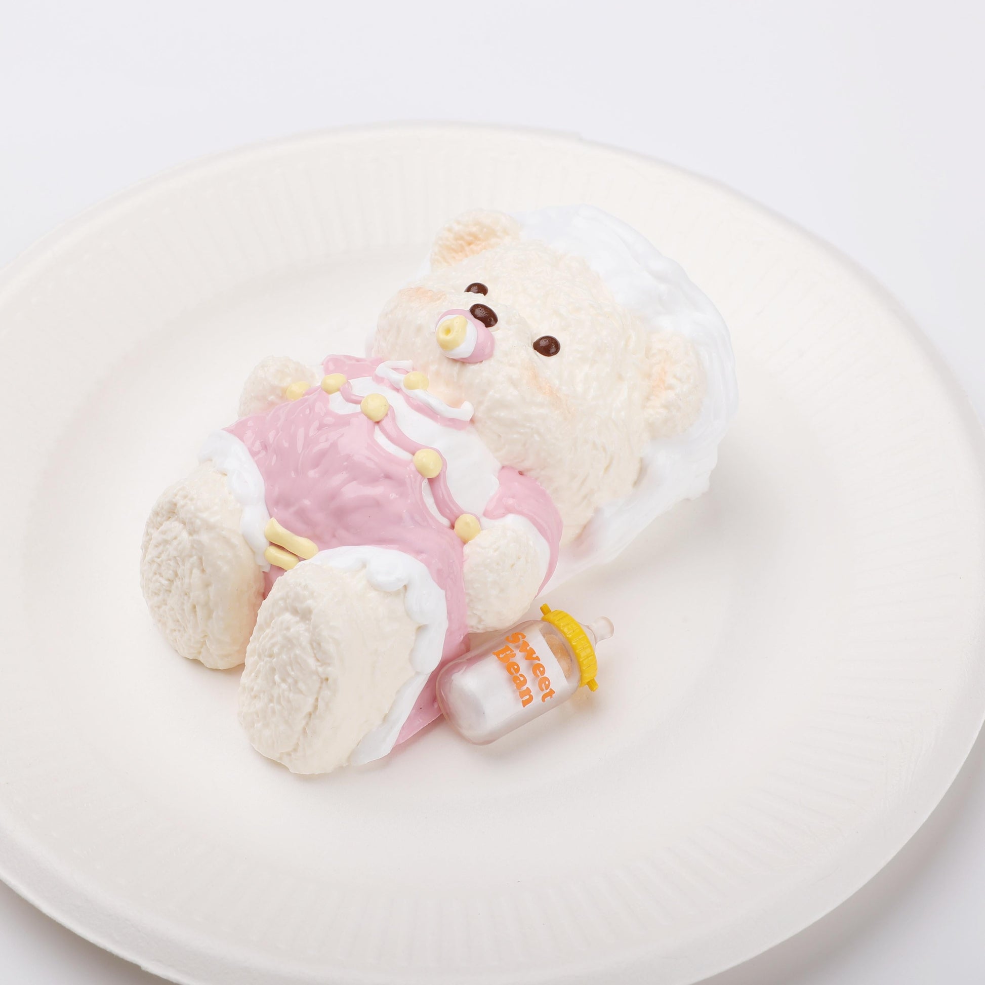 【CT263】【Hand-painted】Baby Bear Squishy Toy CREAMY TREE