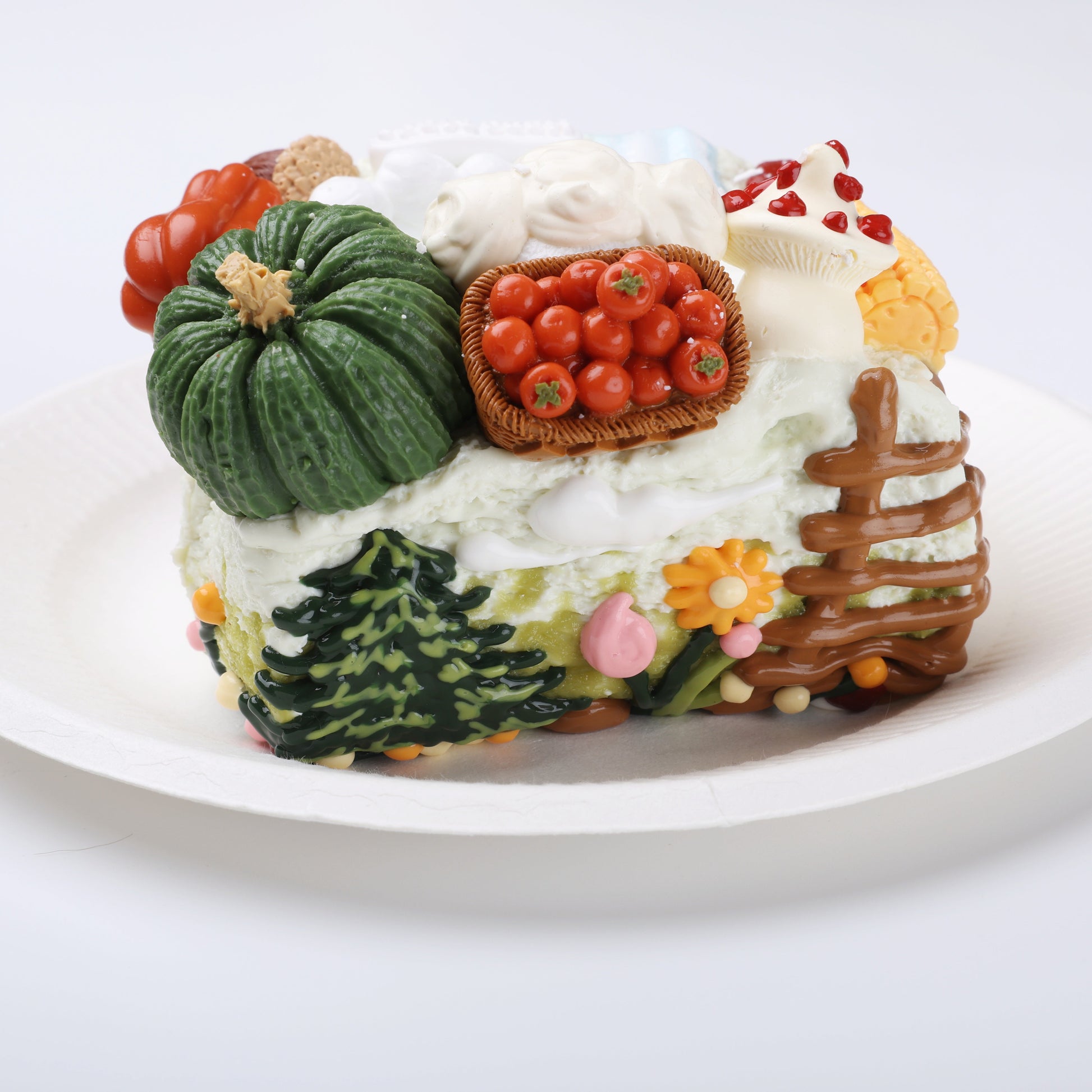【CT294】Marble Chocolate Pudding Cake Squishy Toy CREAMY TREE