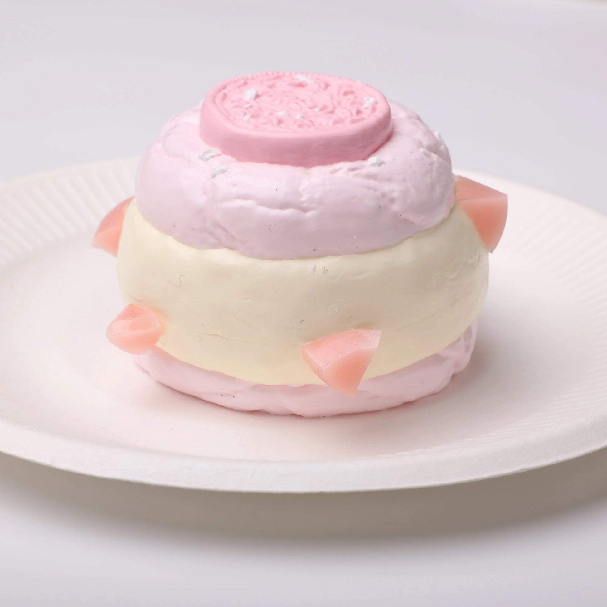 【CT202】Strawberry Cream Filled Cookies Squishy Toy CREAMY TREE