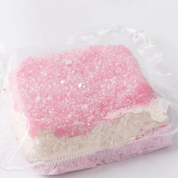 Creamy Tree Pink Glitter Toast Taba Squishy Toy