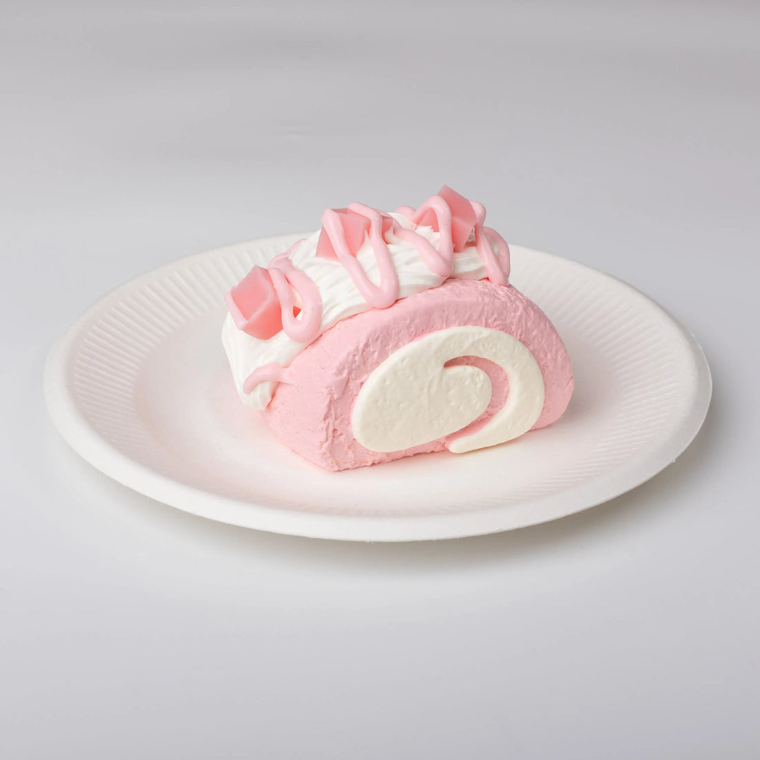 Peach Swiss Roll Squishy Toy