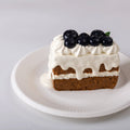 Front view of Creamy Tree Blueberry Bar Cake Squishy Toy