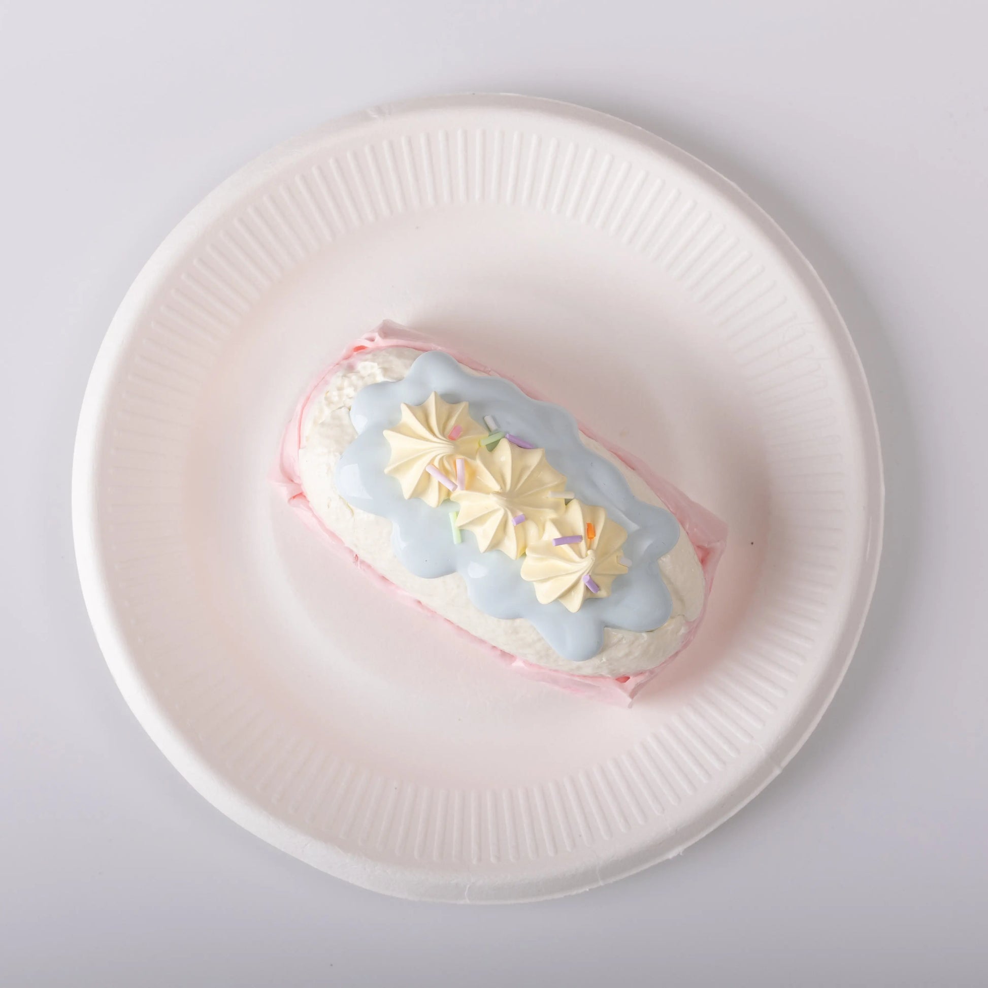 Top view of Cream Bar Cake Squishy Toy