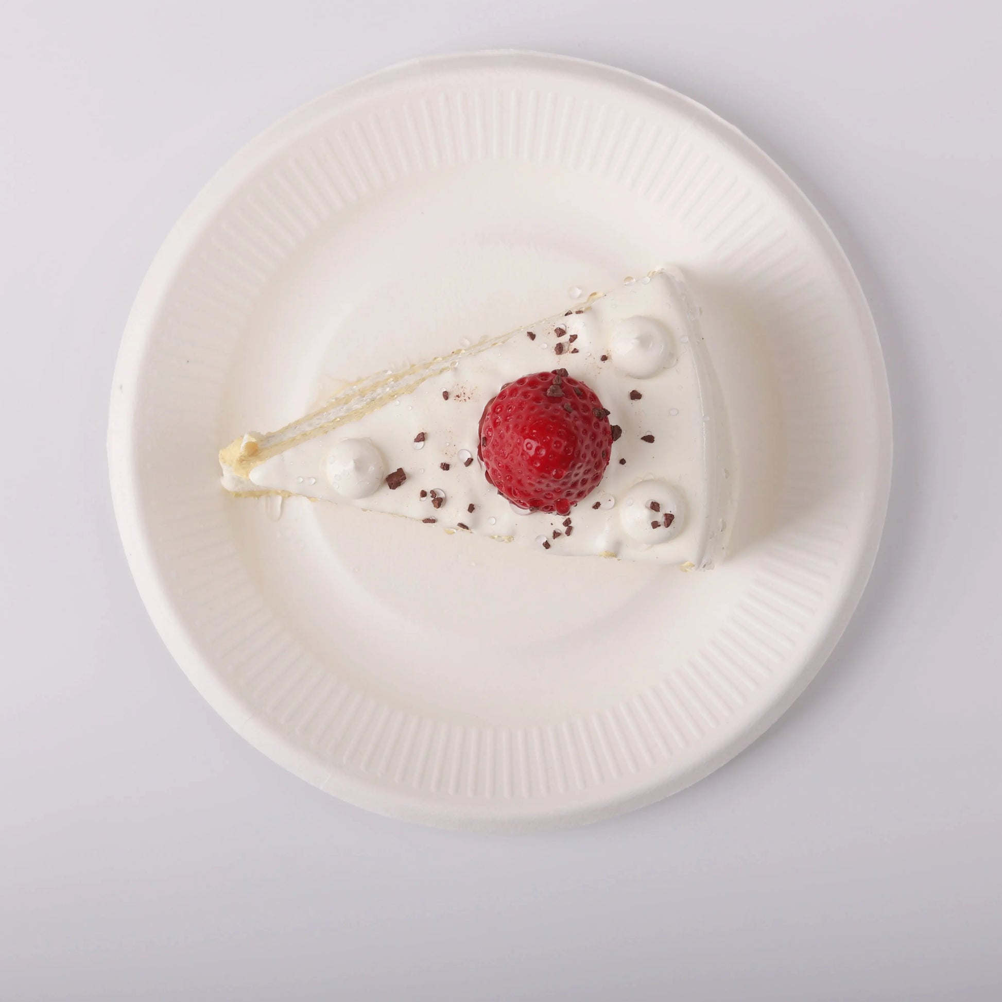 top view of Creamy Tree Strawberry Chocolate Crumble Cake Squishy Toy