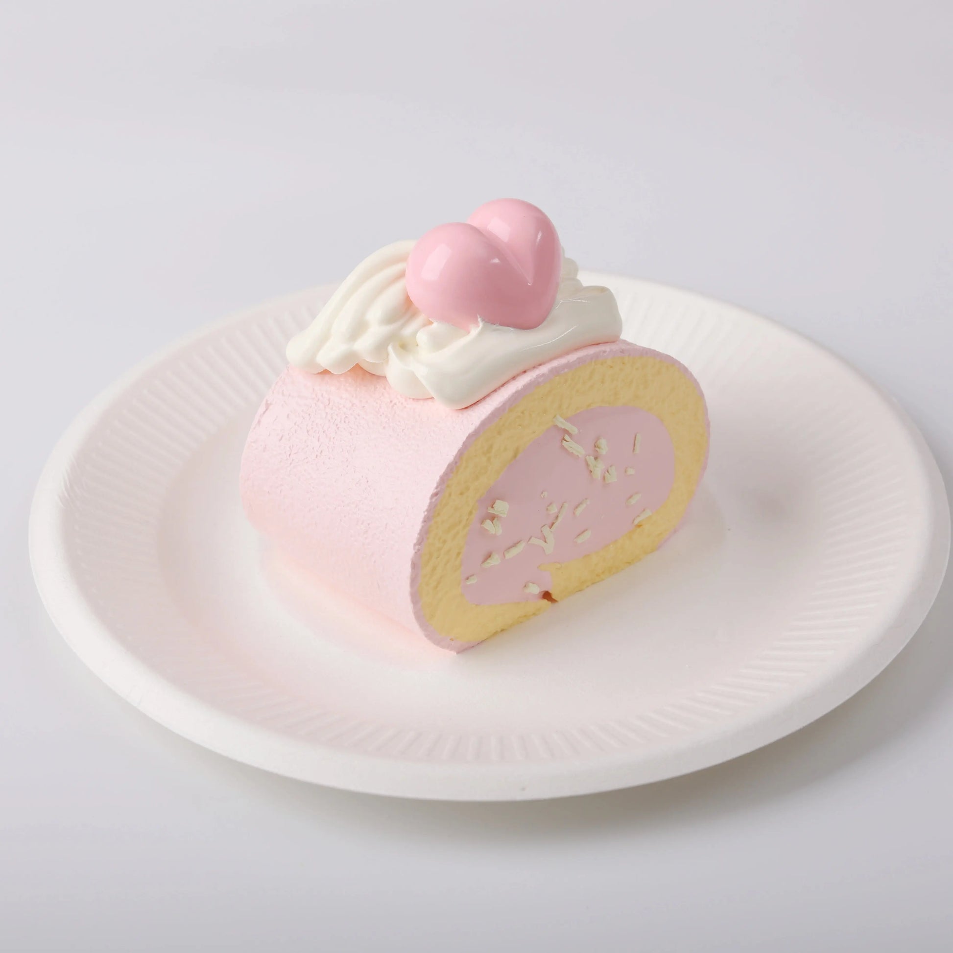 the details of Creamy Tree Heart Angel Roll Squishy Toy