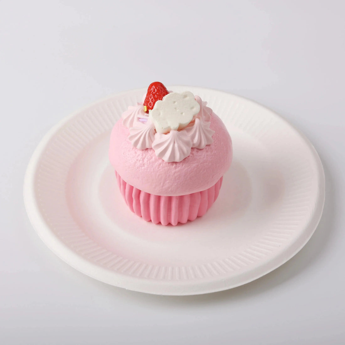P-Pink Cupcake Squishy Toy