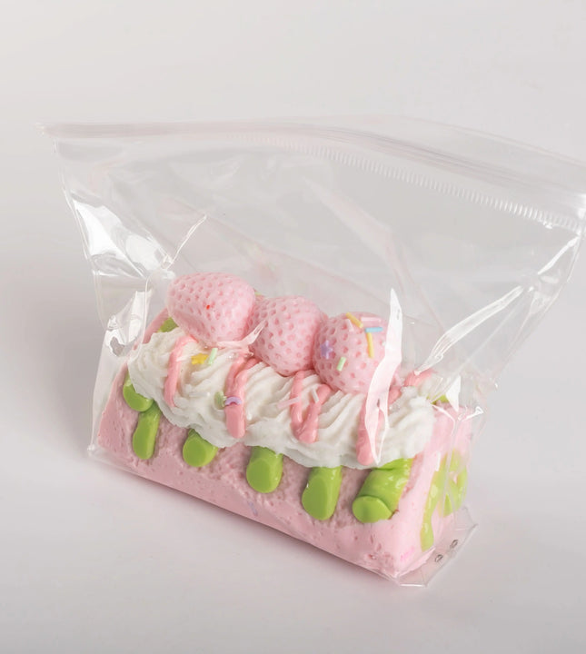 Creamy Tree Triple Strawberry Roll Squishy Toy