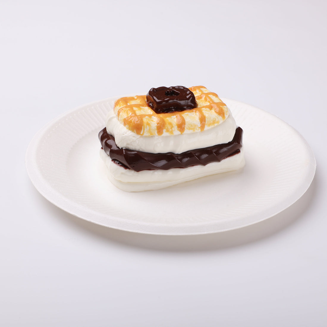 【CT286】Chocolate Filled Waffle Cookie Squishy Toy CREAMY TREE