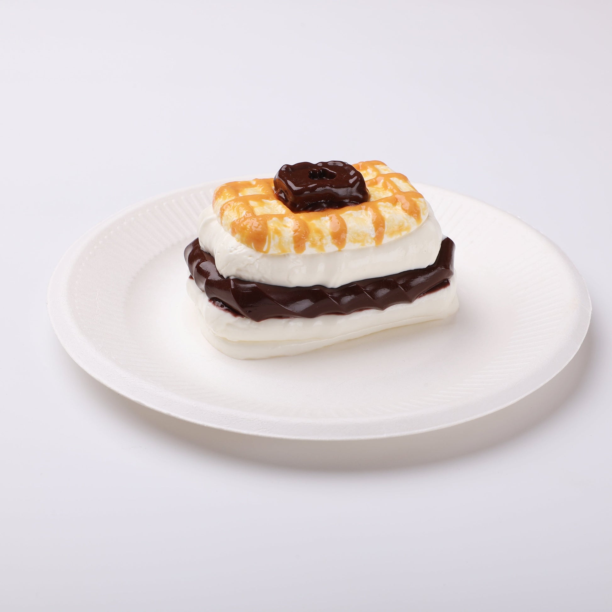 【CT286】Chocolate Filled Waffle Cookie Squishy Toy CREAMY TREE