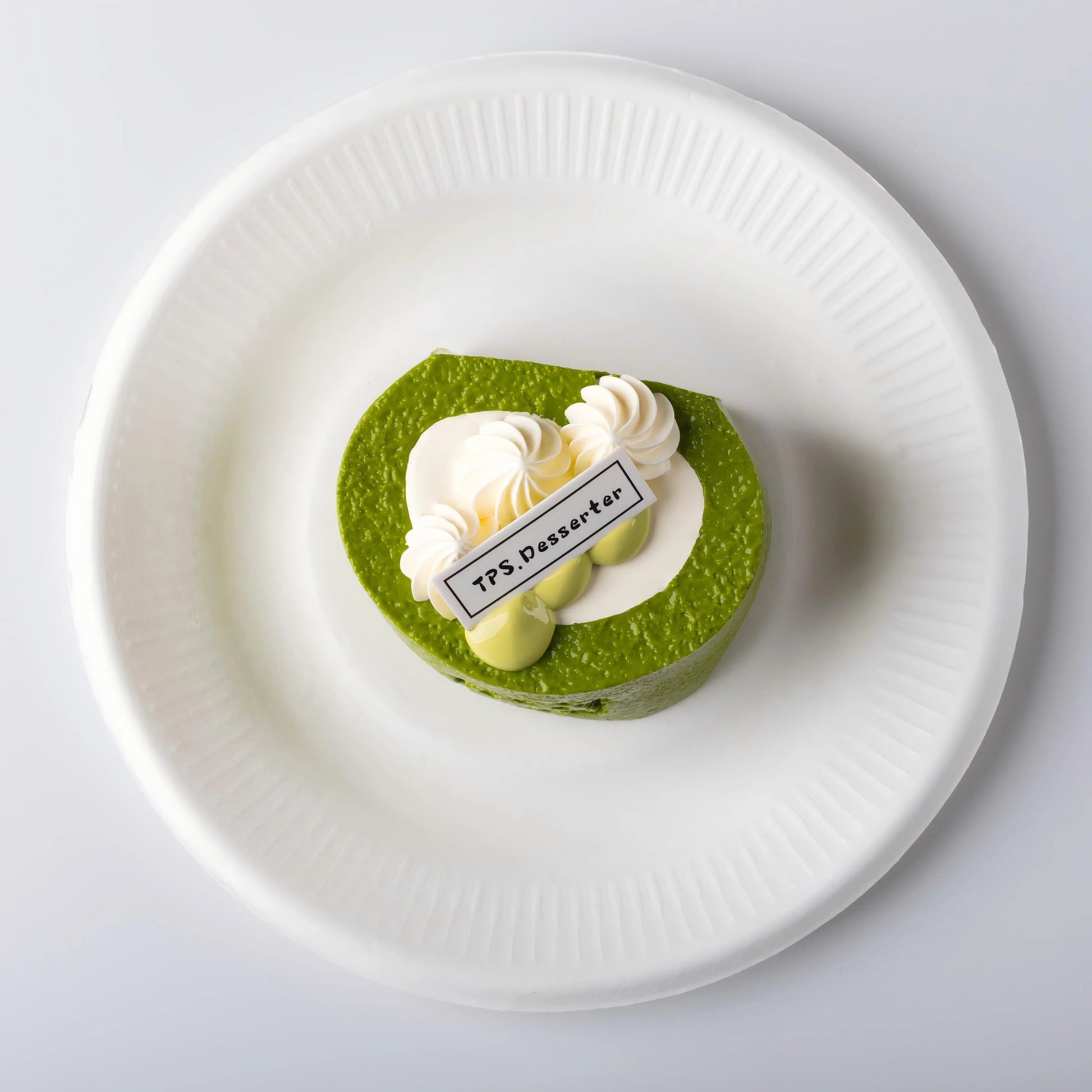 Top view of Creamy Tree Matcha Cream Roll Squishy Toy